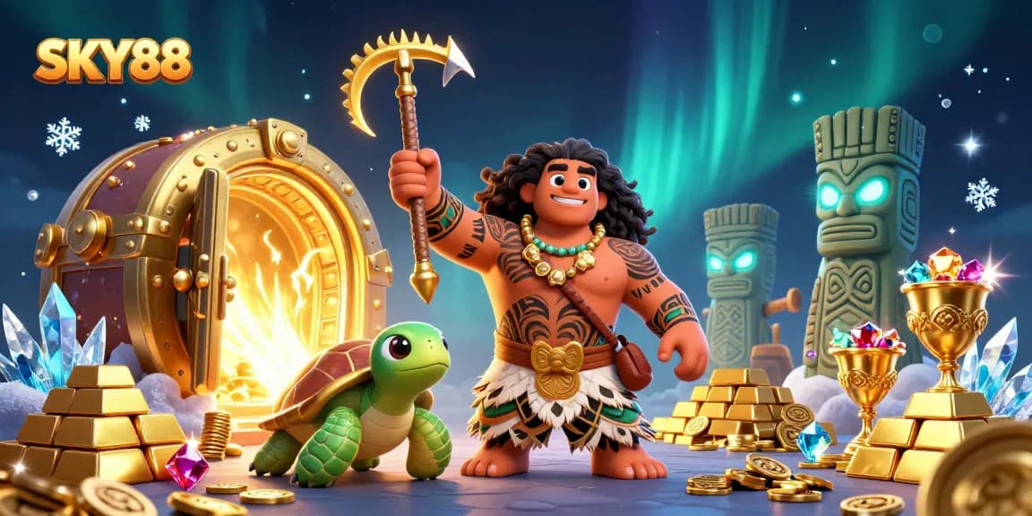 Engage in thrilling adventures at SKY88's vibrant casino world filled with treasures and excitement.