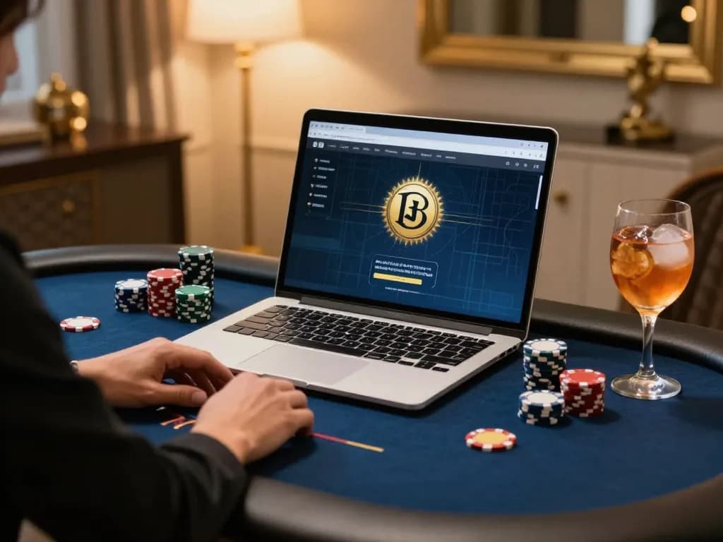 NK88 player strategizing during an online poker game at home.