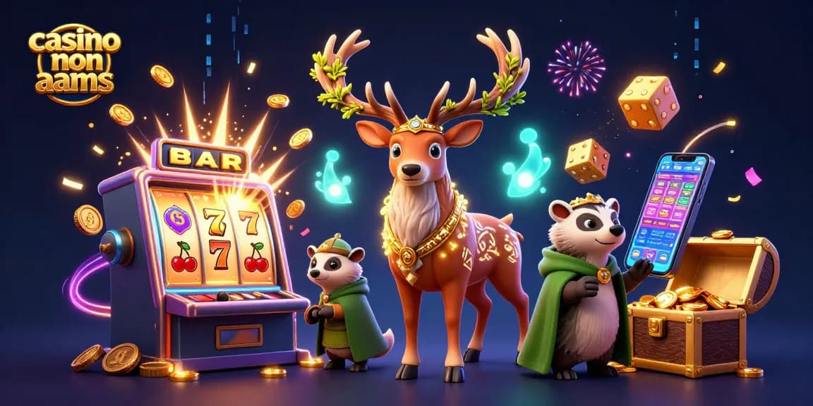 Experience exciting gameplay with casino non aams, featuring colorful characters and vibrant slot machines.