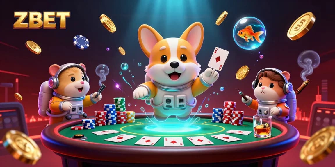 ZBET offers exciting online betting experiences with vibrant visuals in a space-themed casino scene.