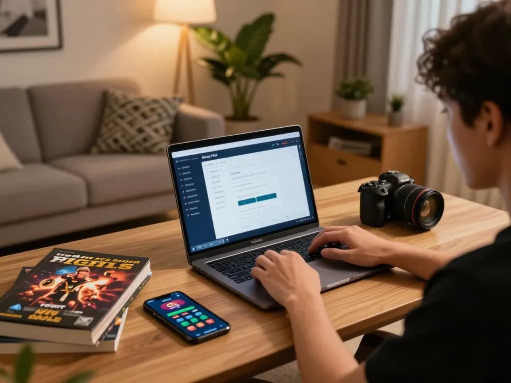 Engaging online gaming experience with Đăng Nhập 98WIN displayed on a laptop.