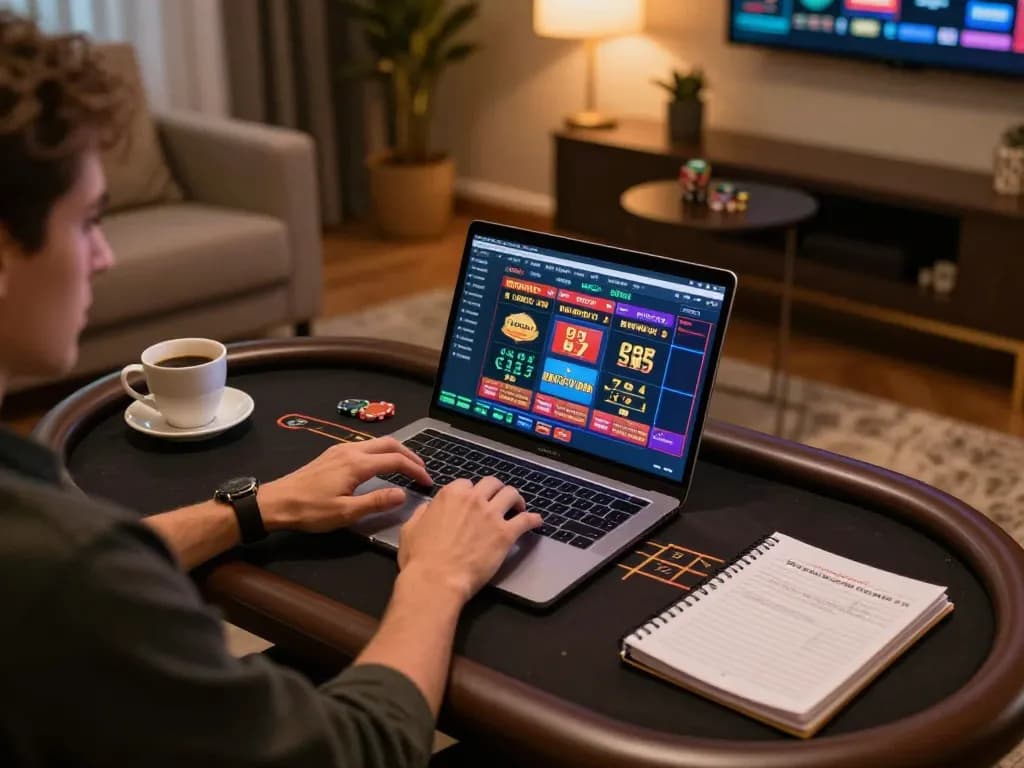 Engaging in online casino gameplay at GA88 with dynamic betting strategies.
