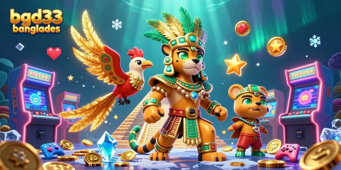 Experience thrilling games at bgd33 banglades, a vibrant casino scene filled with exciting gaming elements.