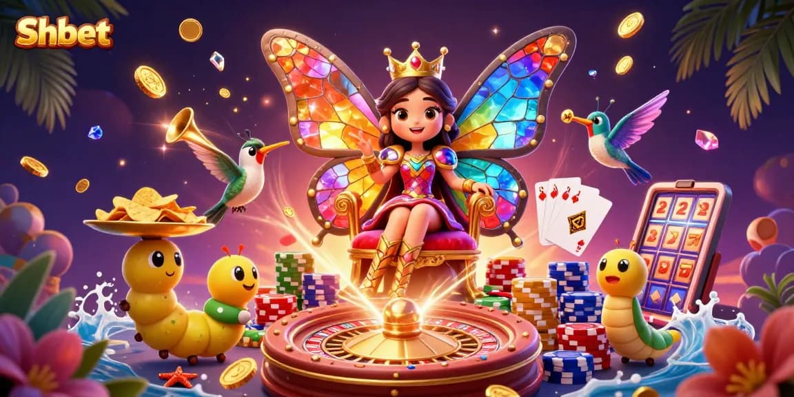 Experience thrilling gameplay at Shbet with colorful casino elements and enchanting characters.