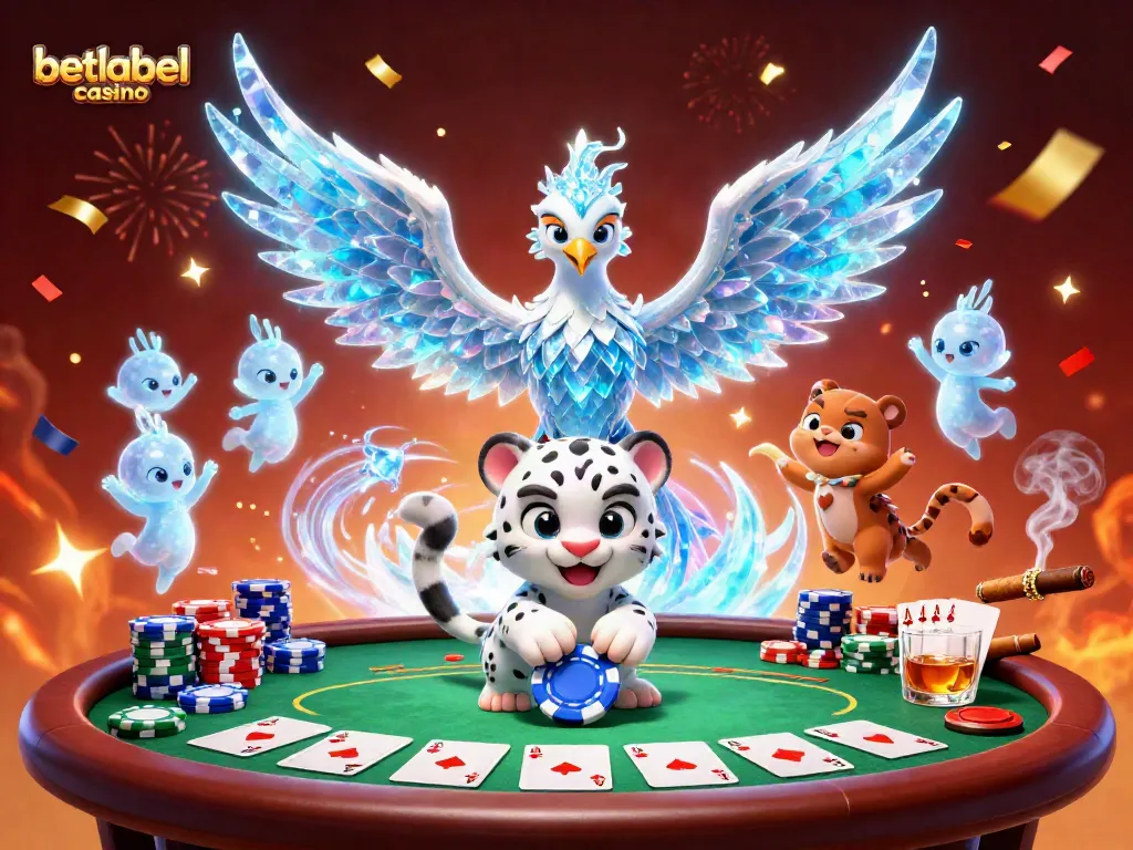 Engage in thrilling gameplay with BetLabel Casino, featuring vibrant characters in a rich casino scene.