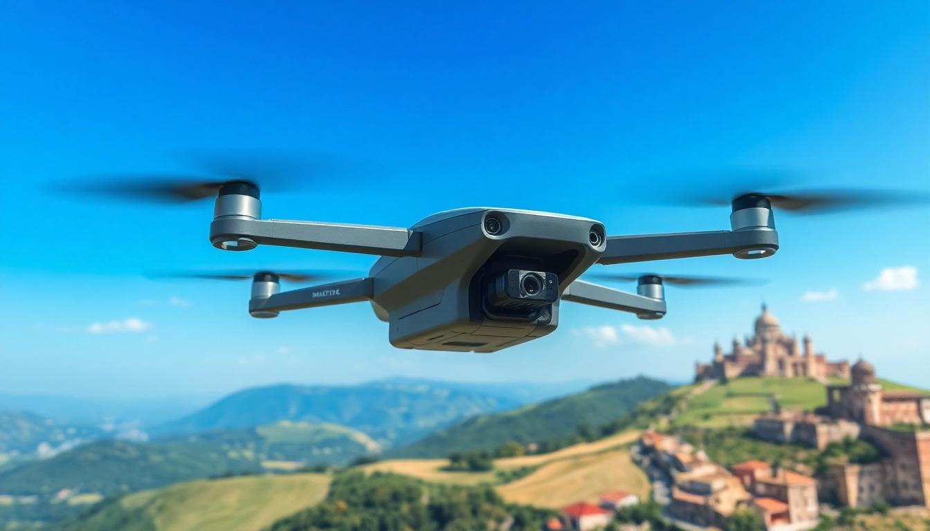 Matrice 4 drone capturing stunning aerial views of Italian countryside.