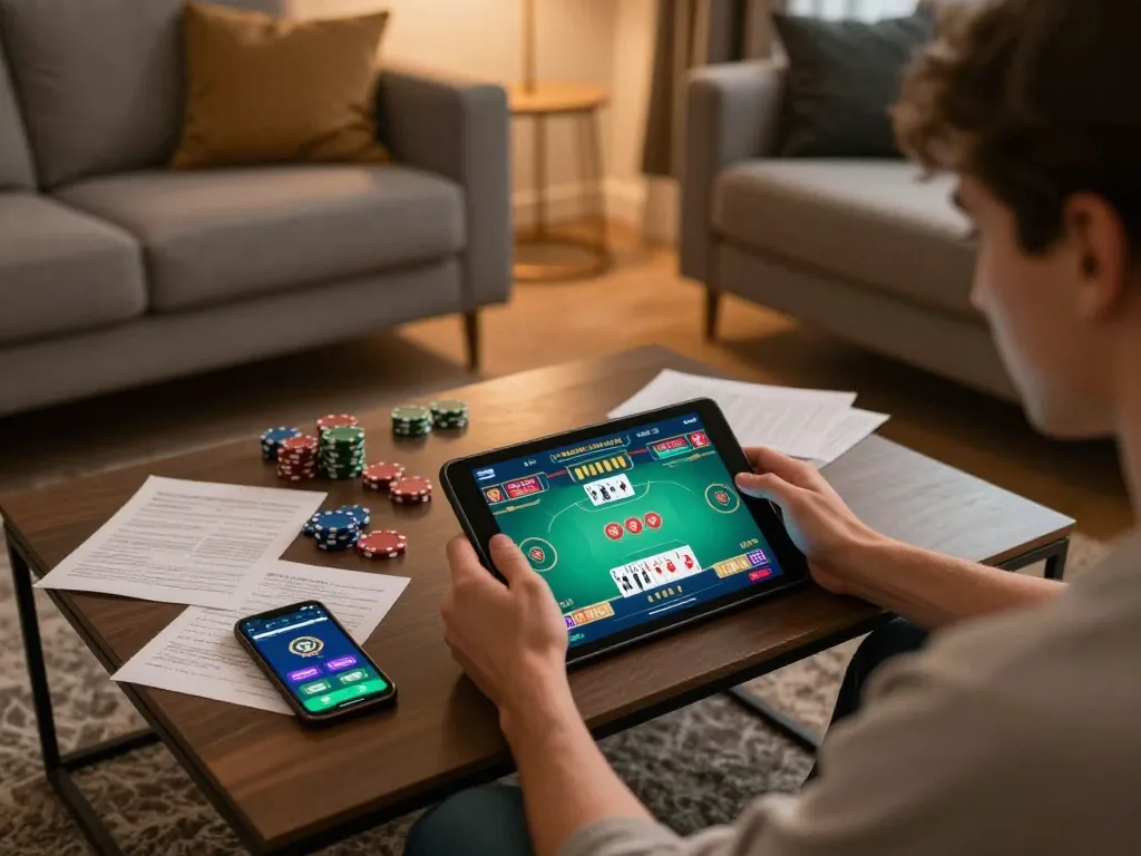 Engage with rusuntogel's online poker games from the comfort of home, with strategic gameplay and cozy setting.