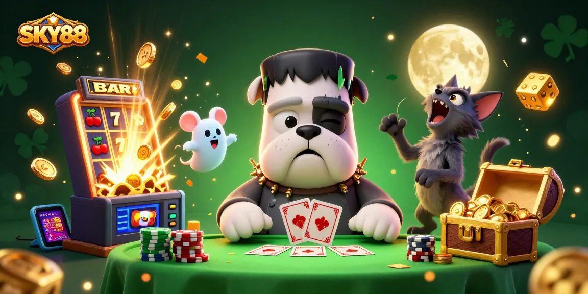 Join the fun at SKY88 with a 3D cartoon theme featuring innovative characters and casino excitement.