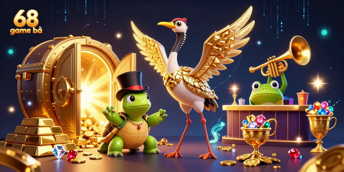 Experience the excitement of 68 game bài with vibrant characters and dazzling scene elements.