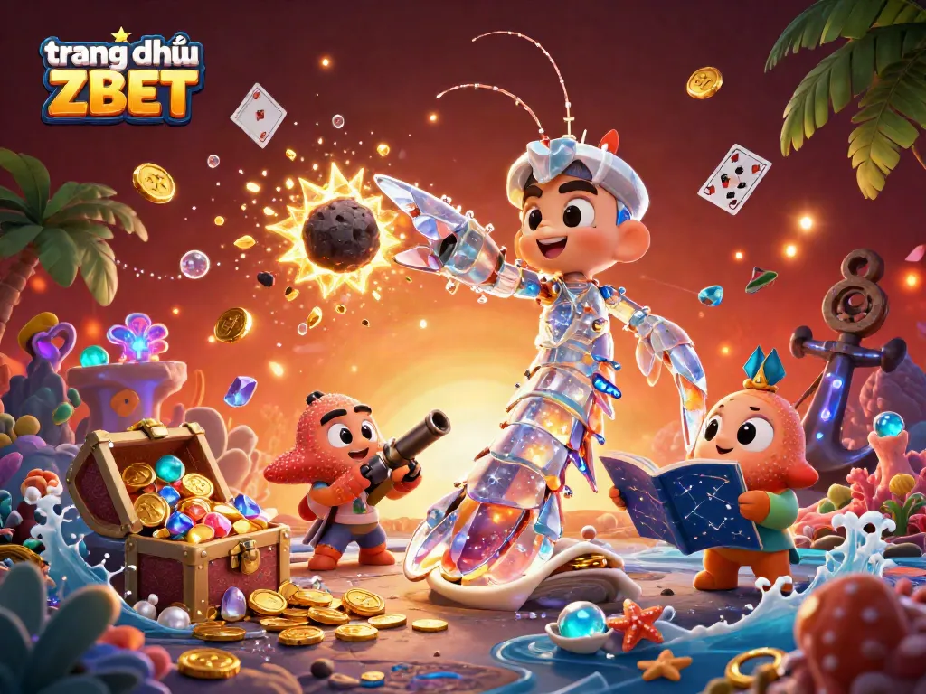 Engage with the vibrant world of trang chủ ZBET in this thrilling 3D scene featuring galactic samurai and underwater treasures.