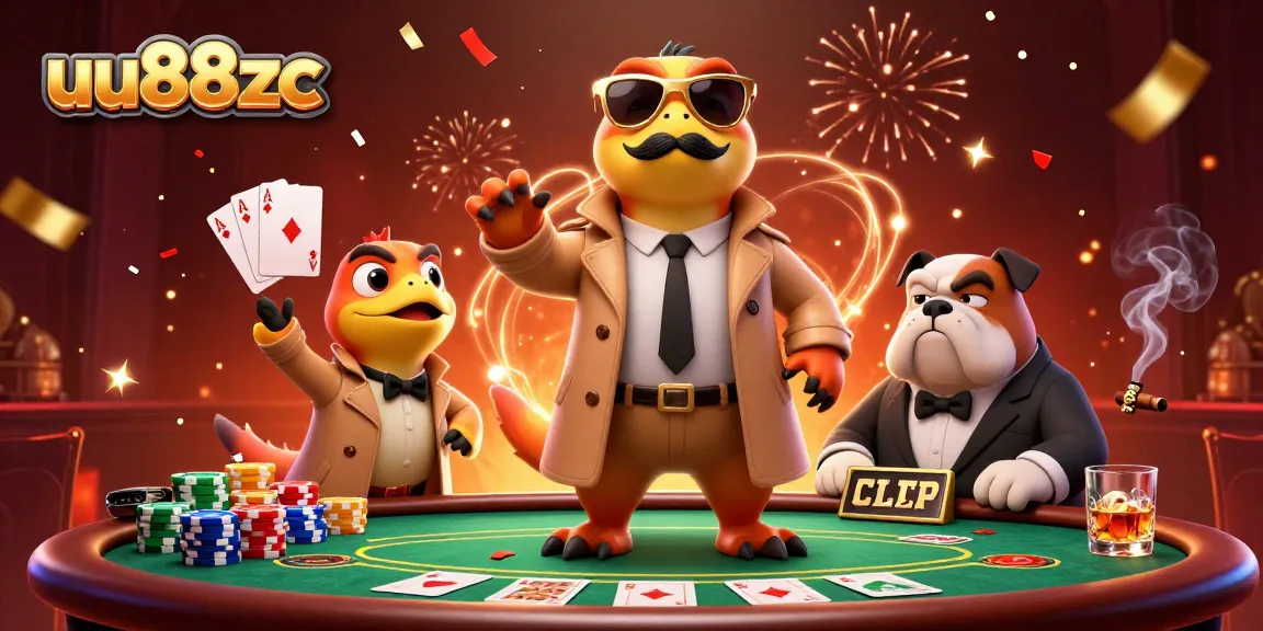 Win big at uu88zc with raptors sneaking into a casino! 3D fun-filled illustration.