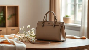 레플리카 가방의 세련된 디자인과 디테일을 강조한 이미지