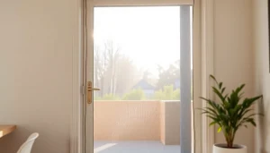 Installer myggenet dør sikkert og effektivt for at holde insekter ude.