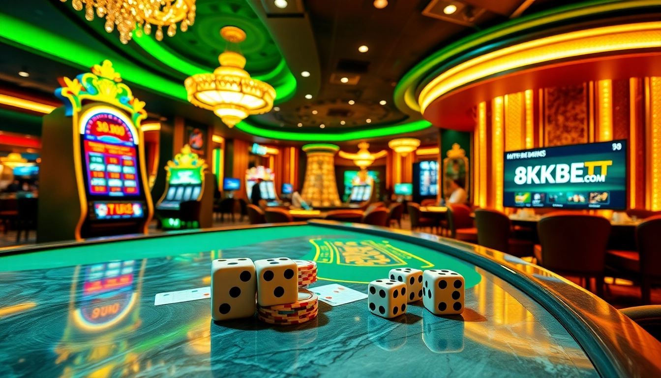 Experience the excitement of gambling at https://8kkbet.com/ with luxurious casino visuals showcasing thrilling games.