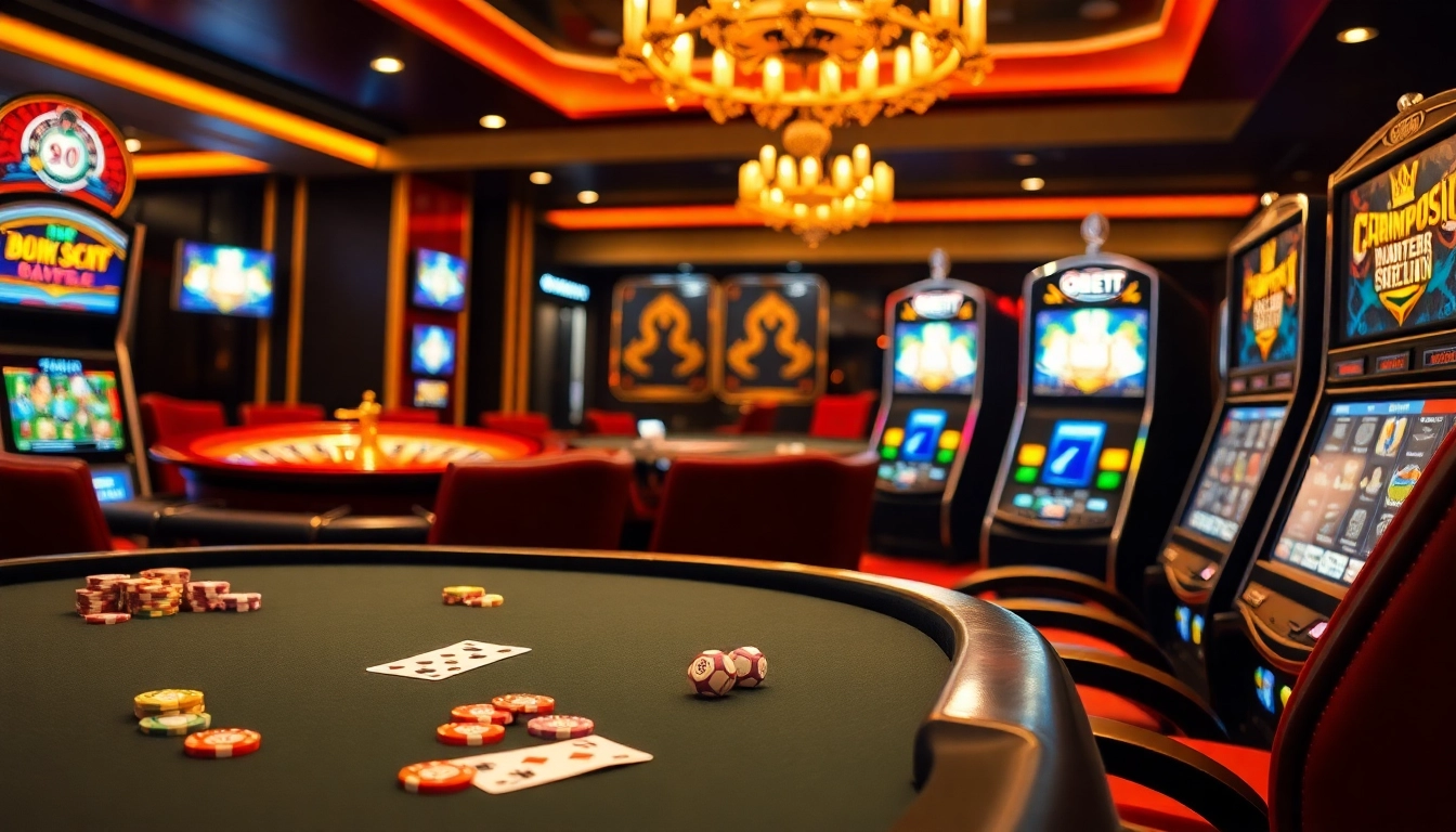 Experience the excitement with 9BET at a luxurious casino table featuring vibrant chips and cards.