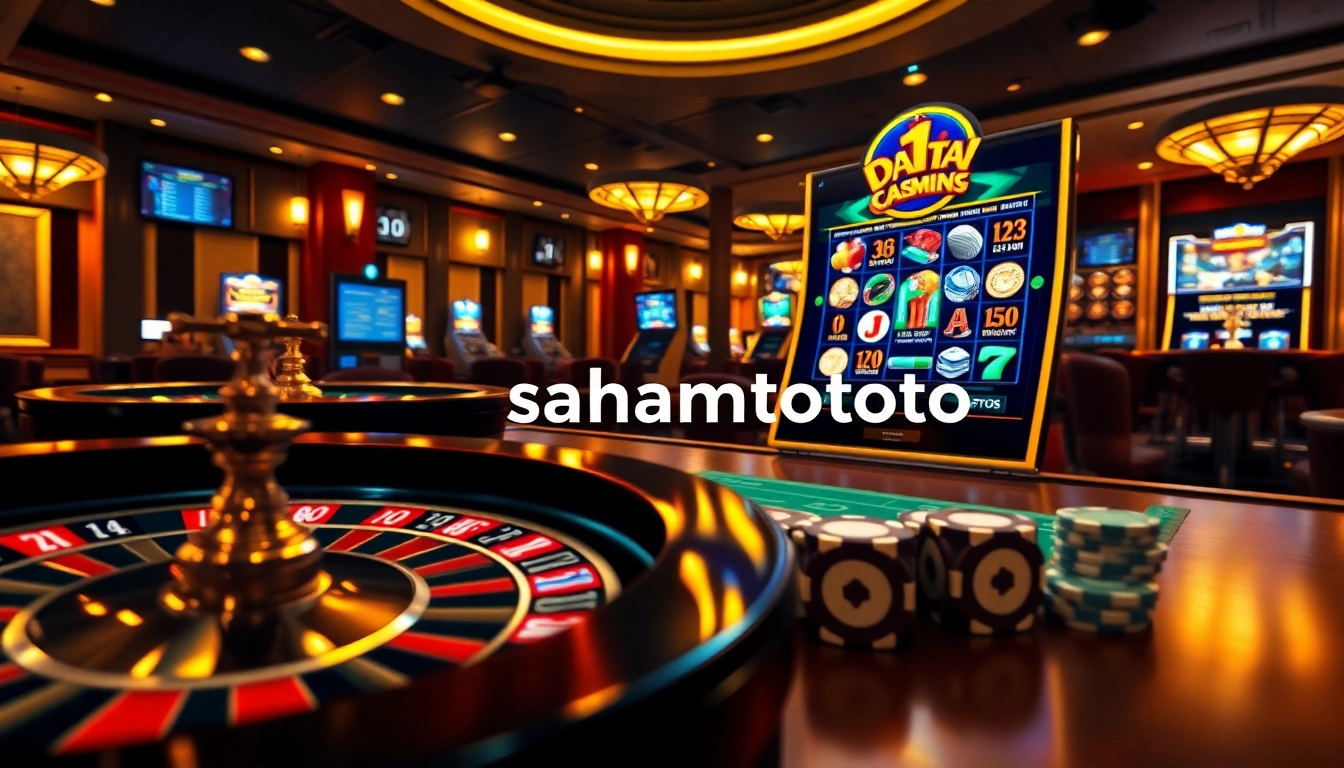 Play casino games online and daftar sahamtoto for a winning experience with engaging visuals.