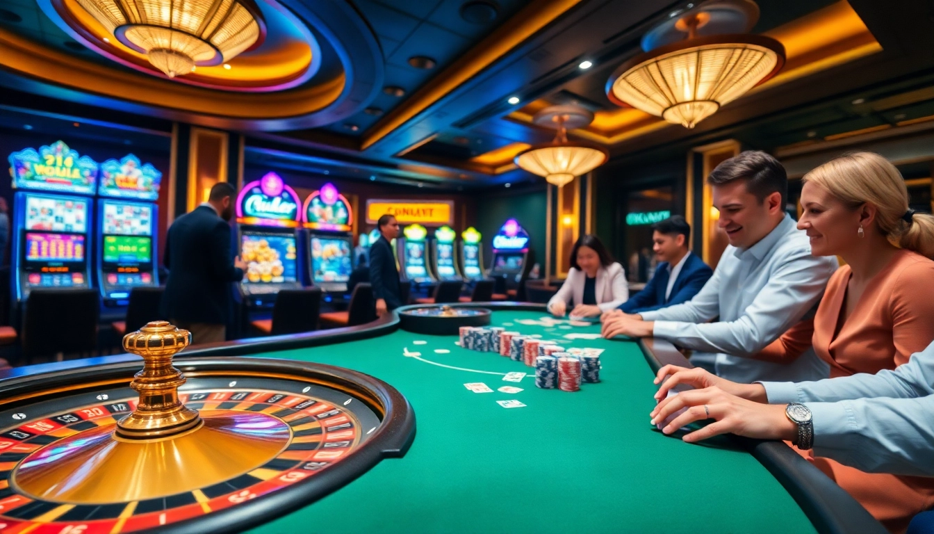 Players engaging at the KU88 casino table, experiencing an authentic gambling atmosphere.