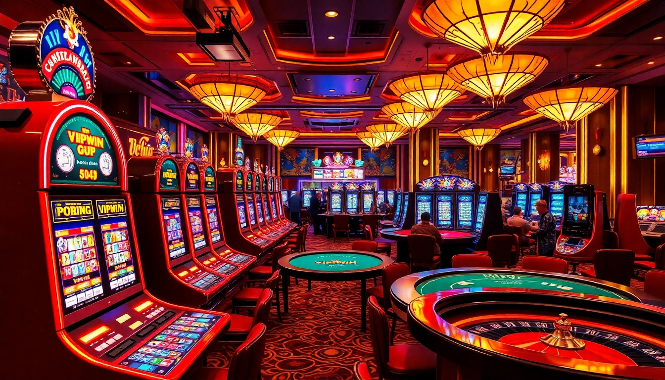 Experience the thrilling action at vipwin with vibrant casino games and lively players.