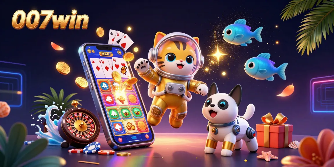 Join the fun with 007win's thrilling casino atmosphere, featuring engaging slot games and 3D characters.