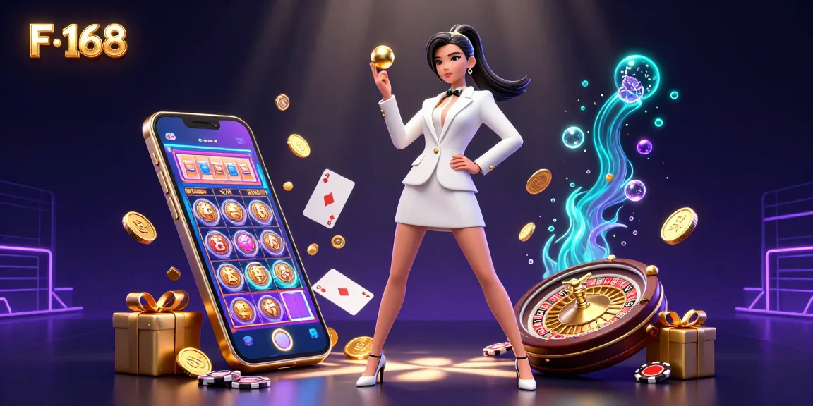 Win at F 168 with a stunning roulette scene featuring glamorous elements and exciting game graphics.