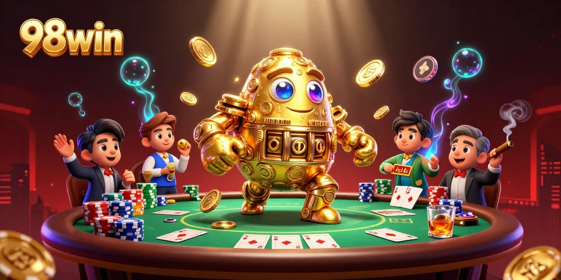 Spin to win with 98win's exciting casino games, featuring vibrant graphics and dynamic gameplay.