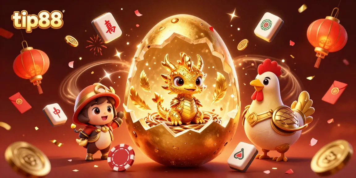 Reveal your fortune at tip88 with an exciting dragon and poker chip scene full of energy.