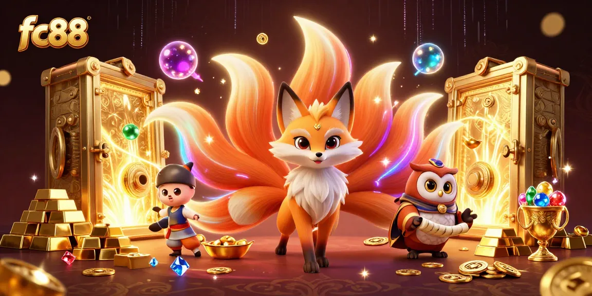 Experience thrilling excitement at fc88 with a colorful casino adventure featuring mystical creatures and treasures.