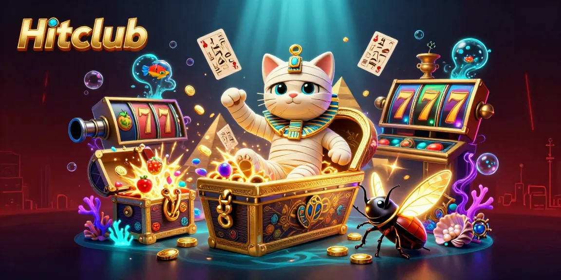 Experience Hitclub with a vibrant 3D illustration showcasing thrilling jackpot excitement in an engaging casino atmosphere.