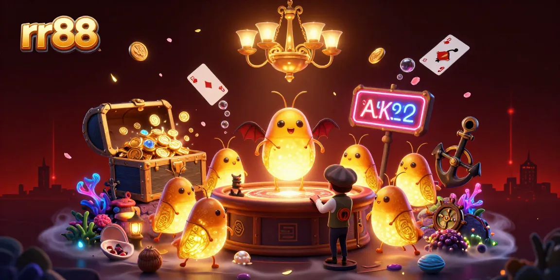 Experience the vibrant energy of rr88 with bioluminescent glowworms illuminating a cave casino, showcasing a thrilling gaming atmosphere.