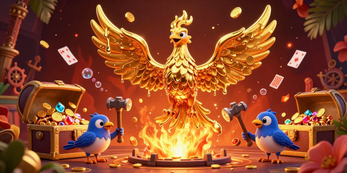 Experience thrilling casino adventures with DA88's dynamic scene of phoenix and gameplay elements.