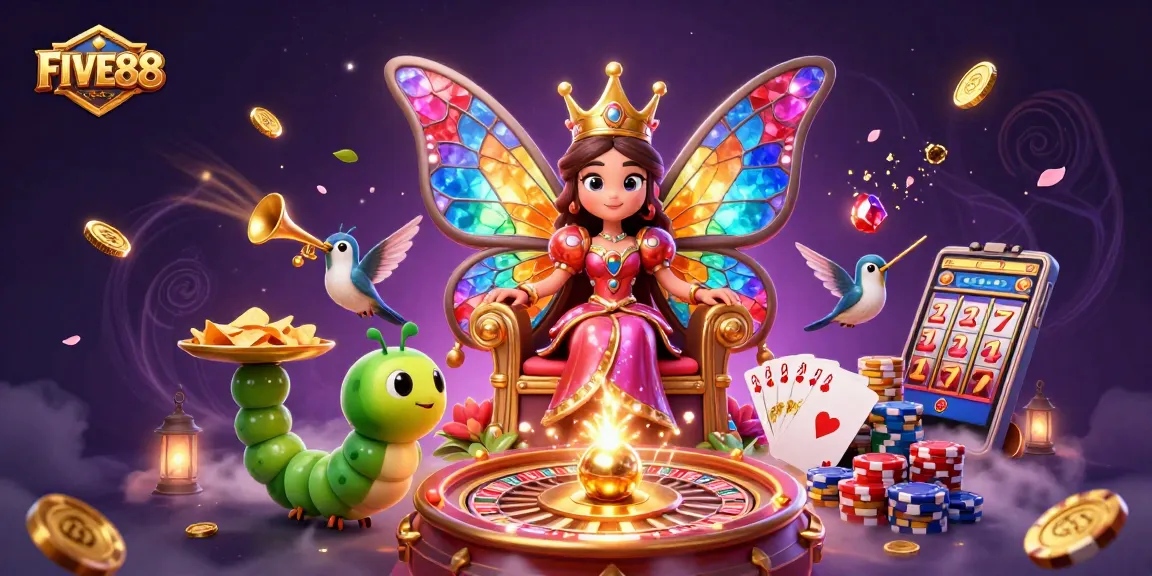 Join the excitement at FIVE88 with vibrant casino games and dazzling visuals.